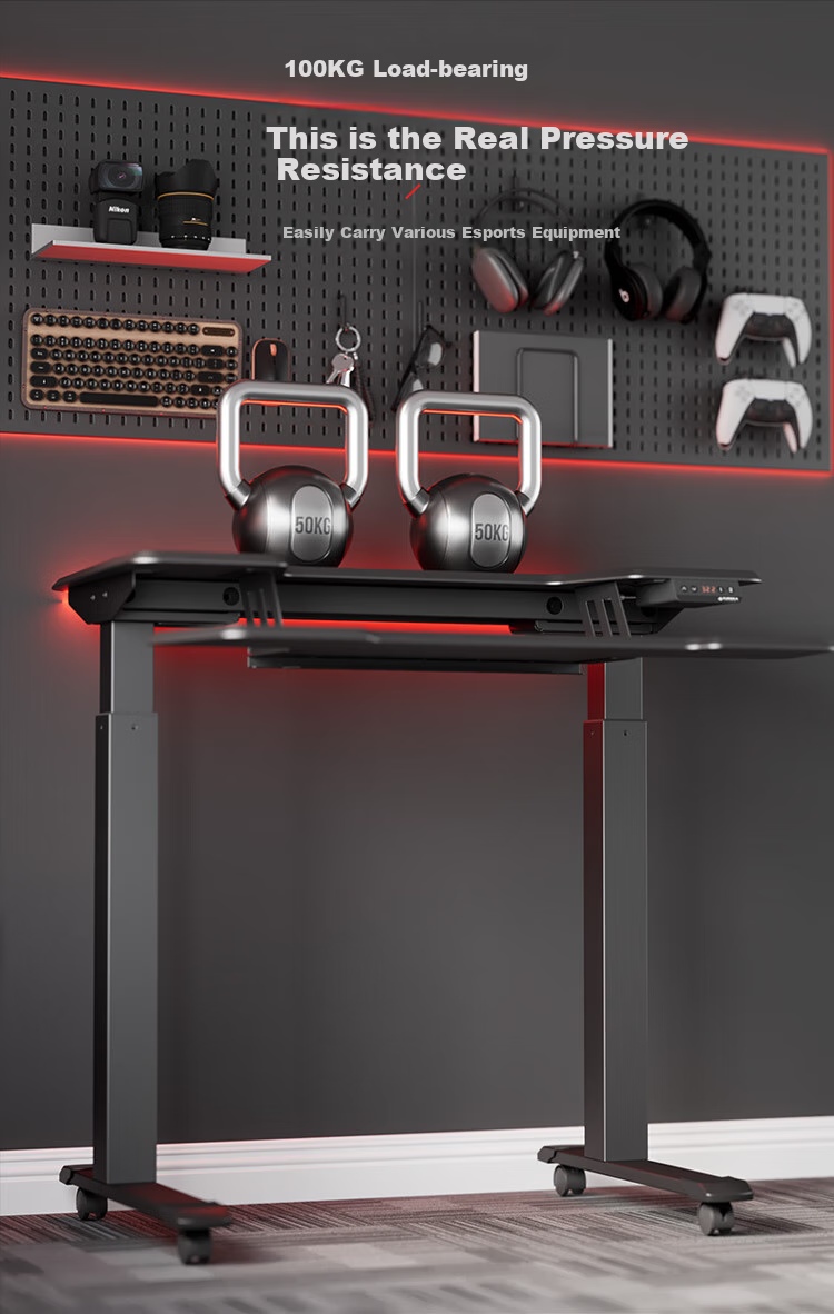 PSEAT Computer Desk for Small Apartments, Home Office Desk, Gaming Desk with Adjustable Height for Desktop Computers 13