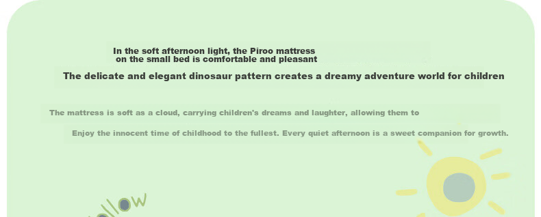 Pilu Kindergarten Mattress Pad, Baby Mat, Infant A-Class Children's Bed Nap, All-Cotton Soft Mattress, 60*135cm 5