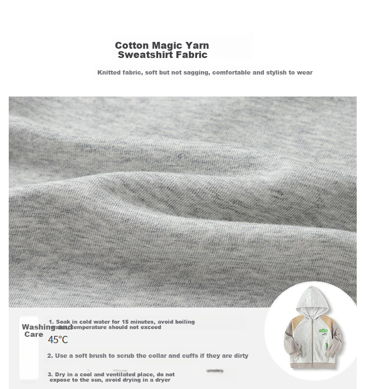 Balabala Boys' Jacket 2025 Spring New Hooded Outdoor Top [Mall Same Style] 201125105112 3