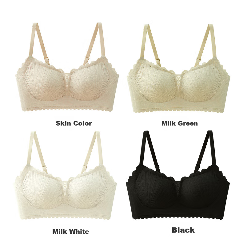 GUJIN Women's Bra for Small Breasts, Push-Up, Lift, Anti-Sagging, Side Support, Wireless, Adjustable, Lightweight, Breathable Brassiere 15