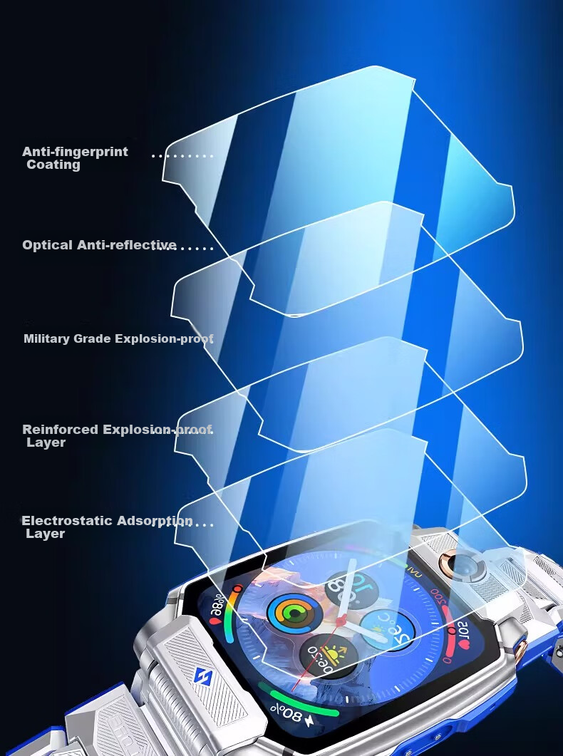 Iboann Tempered Glass Screen Protector for Xiaotianc Z11 Watch, Limited Edition Nezha Design, Full Coverage for Z11 Aviation Edition, Specially Designed for Z11 2