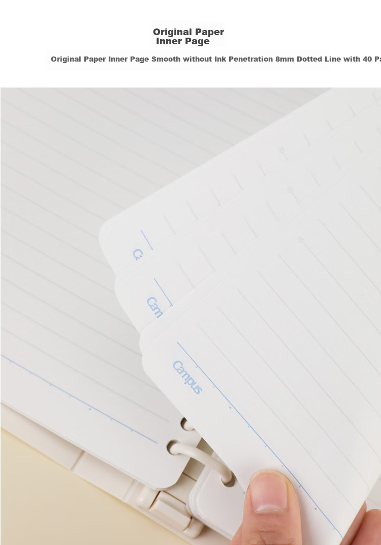 KOKUYO Noritake Designer Collaboration Student Loose-Leaf Notebook B5/40 Sheets Blue WSG-RU2XP61B 9