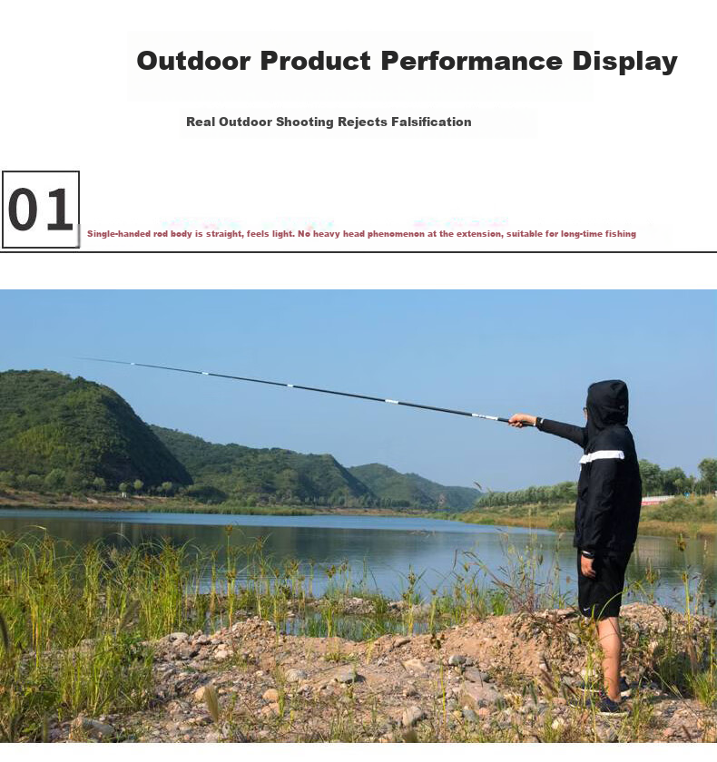 Feimiao Yulong Lure Rod, 5.4 Meters Long, Ultra-Light And Ultra-Hard Carbon Fiber Fishing Rod, 28-Section Telescopic Rod for Carp And Crucian Carp, Fishing Tackle 13