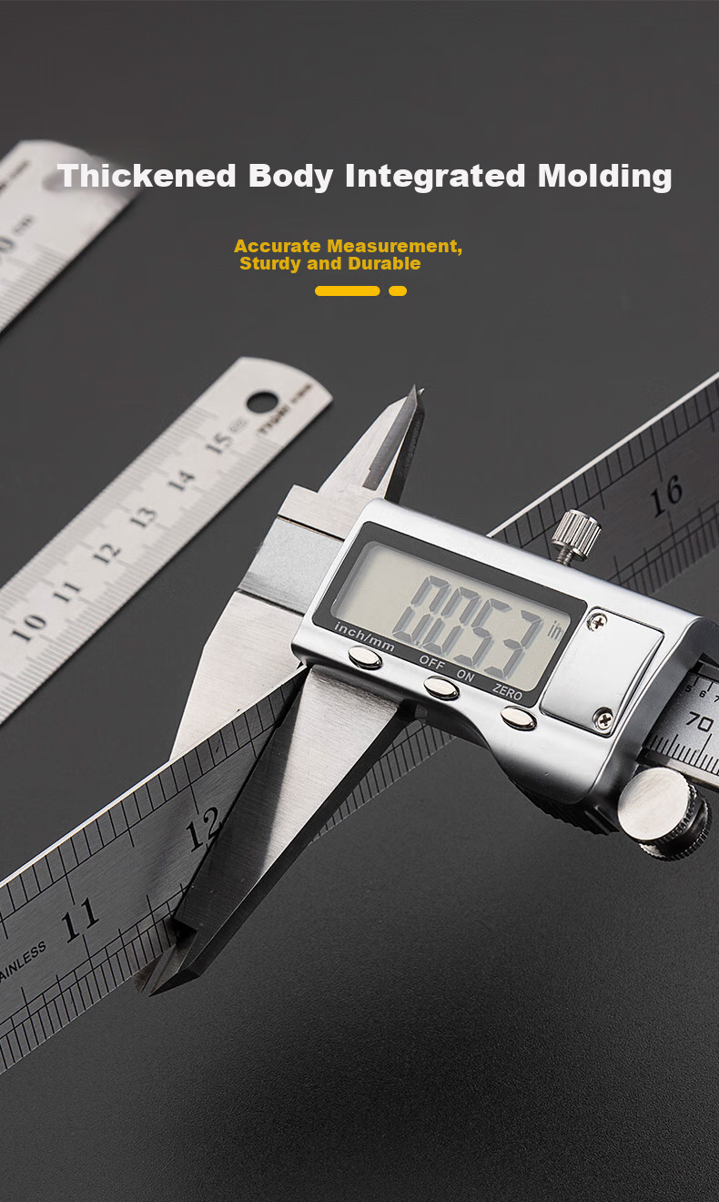 Tianqirui Stainless Steel Straight Ruler, 30cm Metal Steel Ruler, Long Ruler with Scale, Drawing High-Precision Scale Ruler for Measurement 5