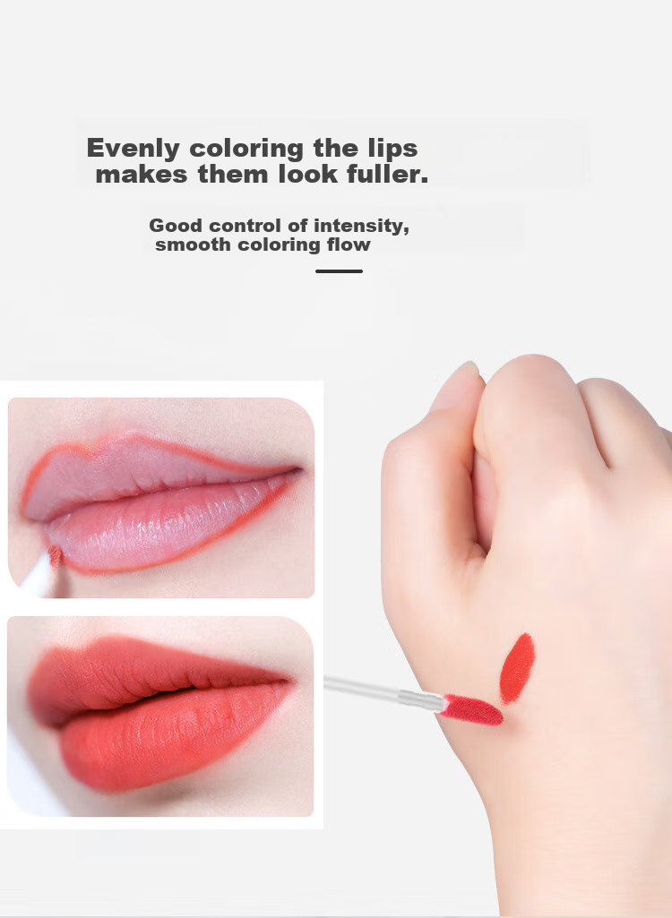 Meifuyu Disposable Lip Brush Sticks, 50 Pieces, Portable Lipstick Brush, Makeup Brush, Blending Lip Glaze, Lip Balm, Lip Mask, Cotton Swabs MF8262 8