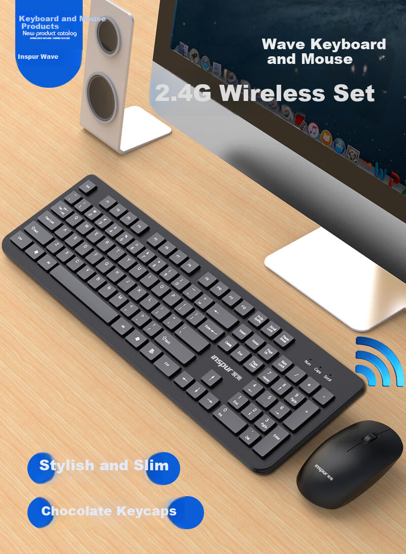 Inspur Mechanical Keyboard [Metal Panel] RGB Backlit 104-Key Red Switch Office Gaming Desktop Laptop Universal 1
