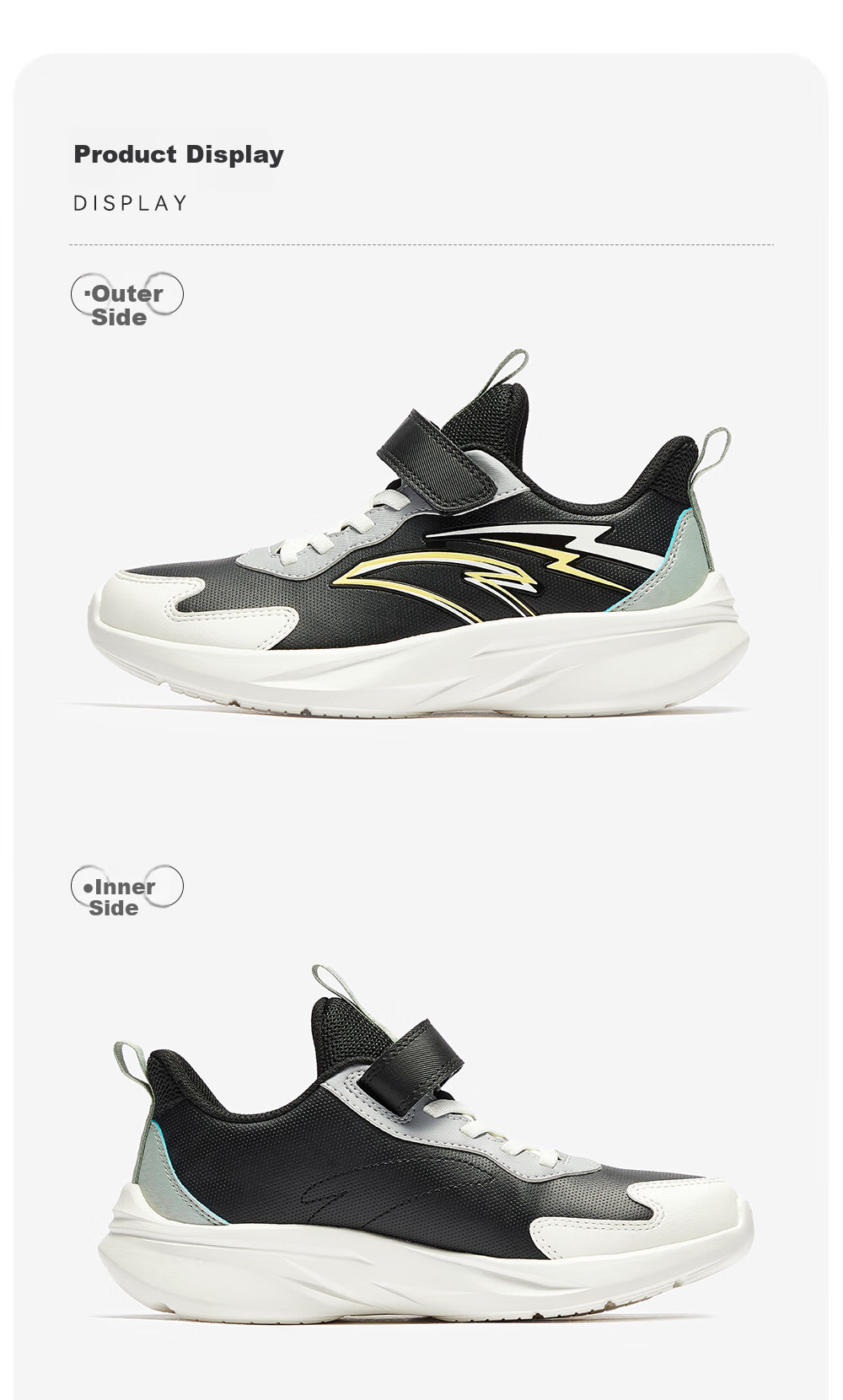 ANTA Children's Running Shoes for Older Boys, Lightweight Athletic Sneakers for Students in Autumn And Winter A12545501 11