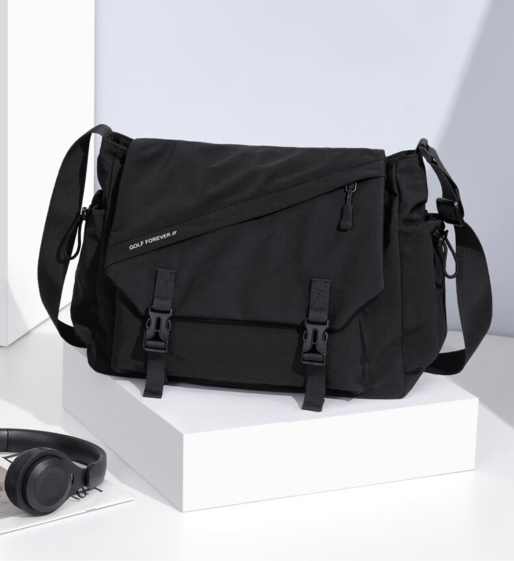 GOLF Lightweight Waterproof Crossbody Shoulder Bag for Men and Women, Outdoor Cycling Sports Bag, Phone and iPad Holder, Student Bag 12