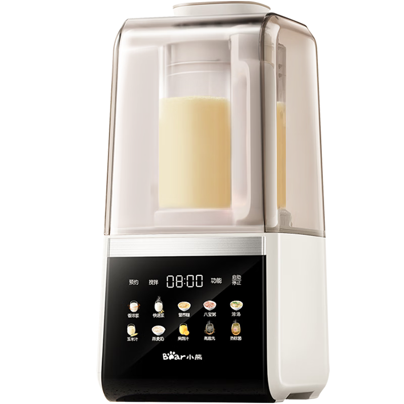 Bear Blender, Home Use, Self-Cleaning, 1.5L Detachable And Washable, Filterless, Automatic, No-Cook Baby Food Maker, Multifunctional Soy Milk Machine, Food Processor, Juicer, for 3-4 People, G12F8