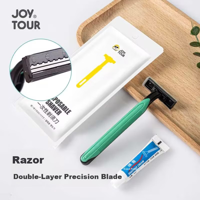 Набор одноразовых бритв JOYTOUR, гостиничные туалетные принадлежности, компактные и портативные, индивидуально упакованные - 10 шт.