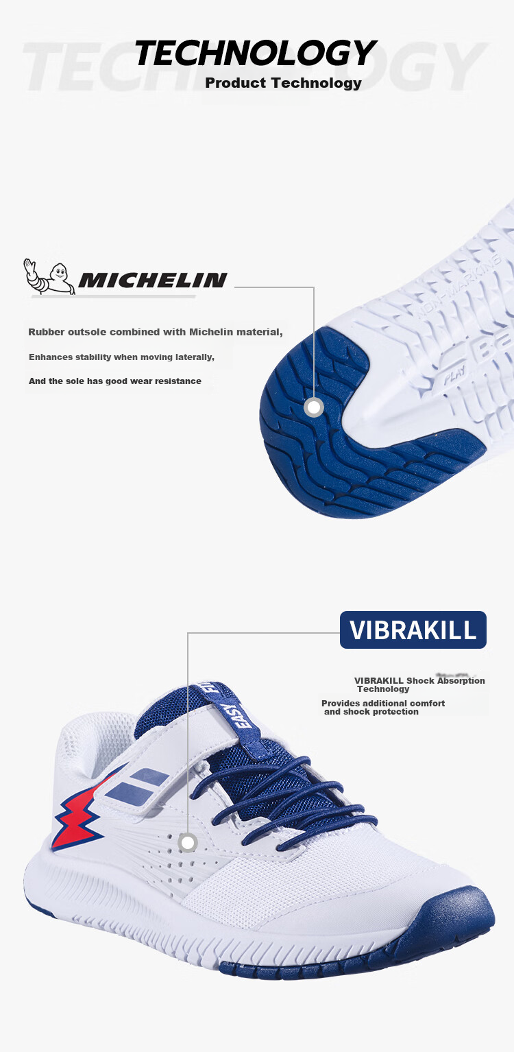 Babolat Official Children's And Youth Babelong Tennis Shoes, Sports Shoes, PULSION AC JR 2