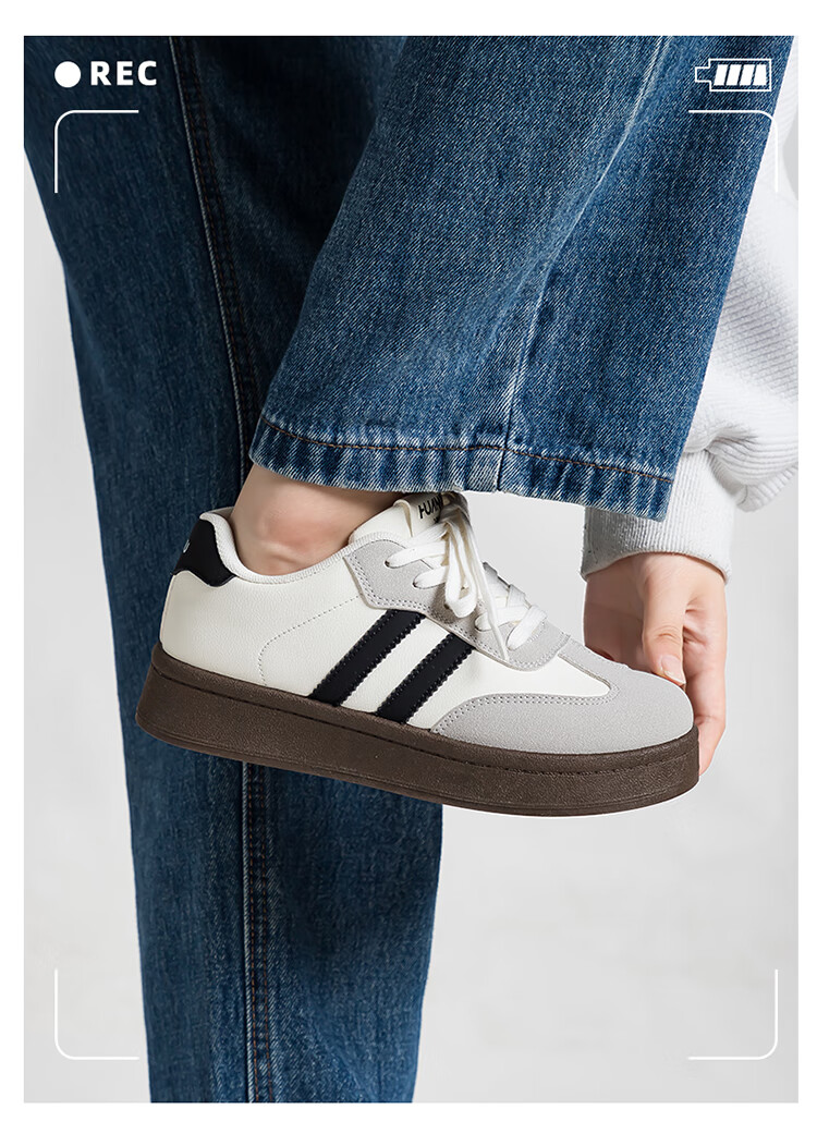 Global Original Vintage Style Black Women's Sneakers 2026 New Ins Versatile Thick Sole Height Increasing Skate Shoes 3