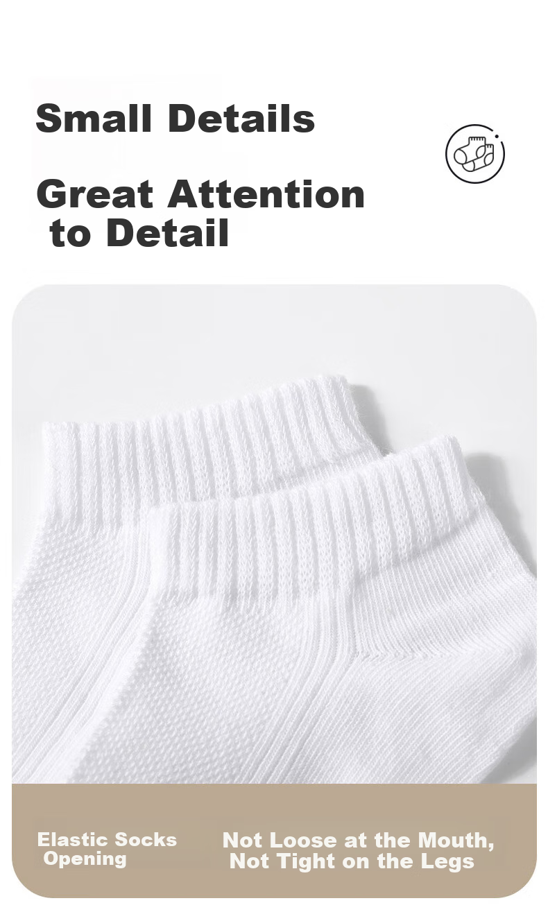 Barbie Children's Socks, Girls' Short Socks for Spring And Autumn, Boys' Cotton Socks, Thin White Socks for Girls, Versatile Mesh White Socks for Students 10