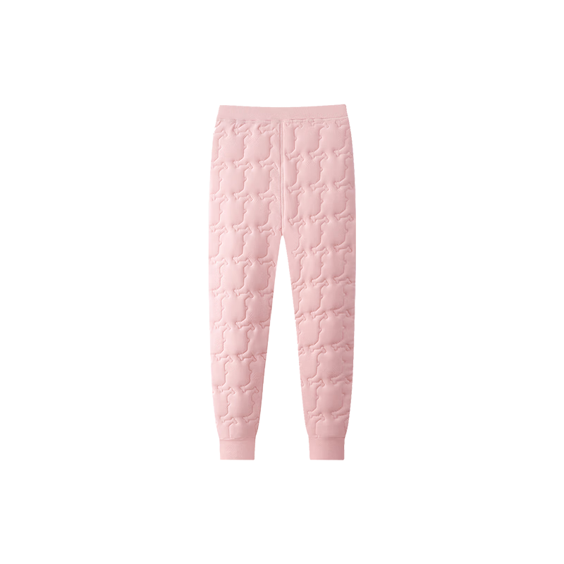 DEESHA 550G School Uniform Essential Three-Layer Thickened Children's Silk Wool Quilted Girls' Autumn Winter Thermal Leggings