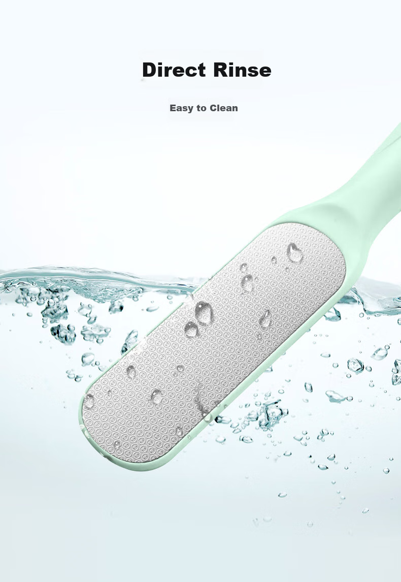 Baoshi Foot Scrubber, Pumice Stone for Removing Dead Skin And Calluses, Double-Sided Heel Scraper for Thick Skin, Portable 7