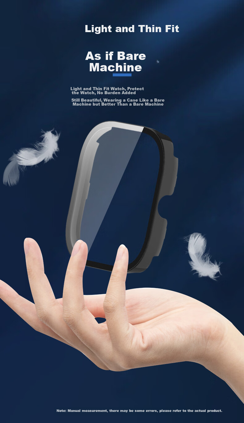 KMaxAI Redmi Watch 5 Smartwatch Tempered Glass Protective Case, Scratch-Resistant And Wear-Resistant, Ivory White 3