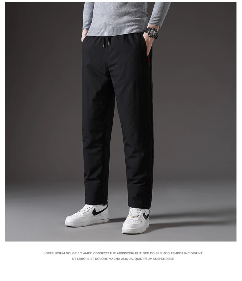 LangSha Men's -30°C Fleece-Lined Windproof Ski Pants Thick Thermal Snow Pants for Northeast China 10