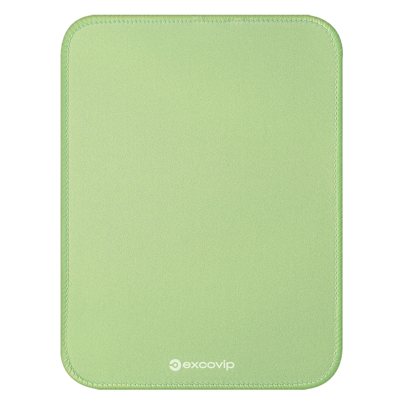 EXCO Light Green Small Square Mouse Pad Edge-Lined Computer Office Portable Desk Mat Gaming Mouse Pad Keyboard Game Cute Small Desk Mat Washable 0595