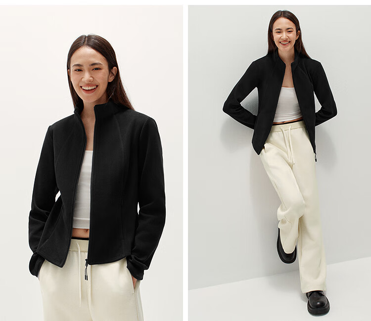 Semir Women's Winter Slim Fit Split Stand Collar Fleece Lined Jacket 2025 101725108012 3