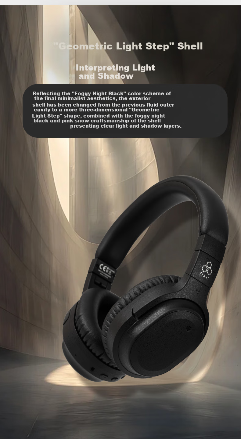 FINAL UX3000 SV Active Noise-Cancelling Headphones with Bluetooth, Stable Connectio 4
