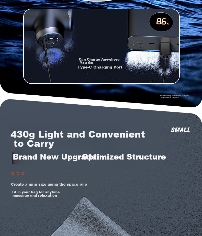 Li-Ning Mini Massage Gun Professional Muscle Massager for Home Fitness, Portable Sports Neck Massage Gu 10