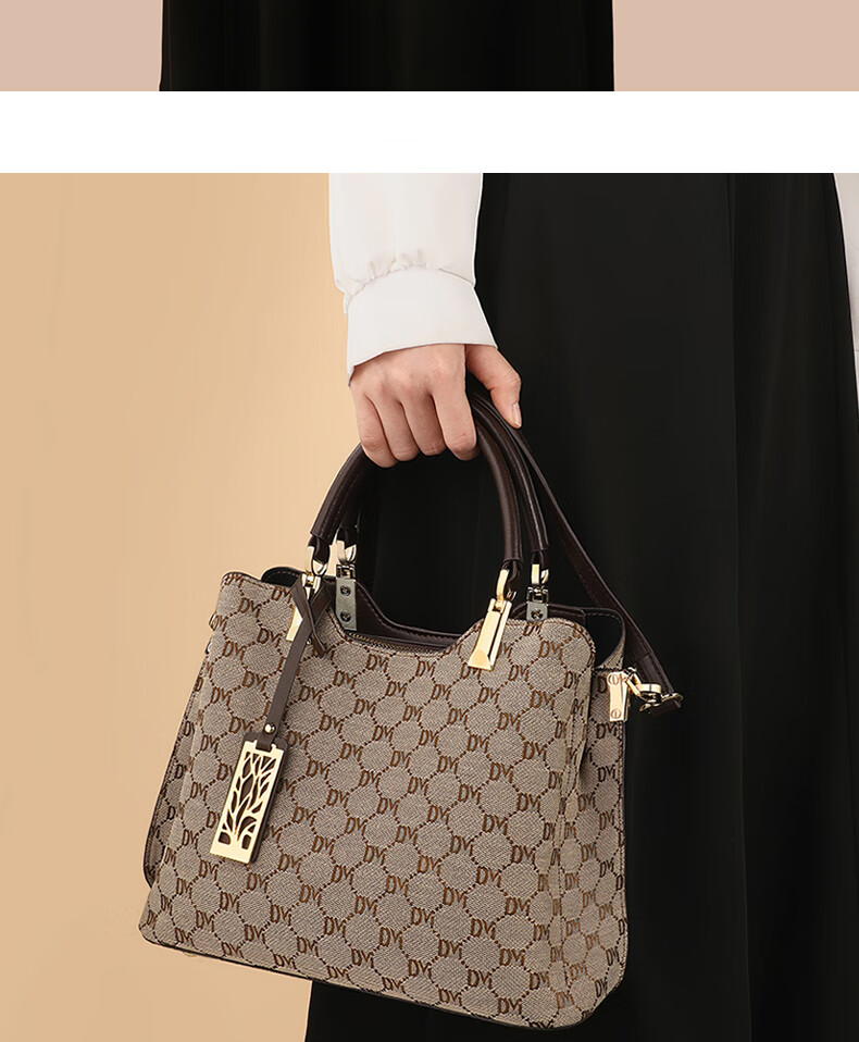 Aiqinghai Handbag, Women's Bag, Shoulder Crossbody Bag, Large Capacity, Commuter Style, Niche Birthday Mother's Day Gift, Practical Present for Mom 3