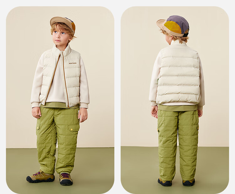 Minibala Kids Unisex Down Vest Waterproof Windproof Warm Sleeveless Jacket 2025 Winter 18