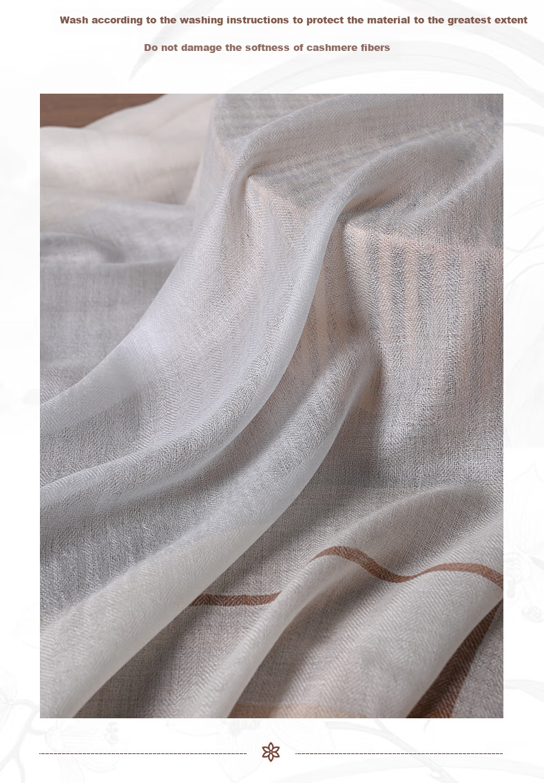 Hangsifu Pure Cashmere Scarf, Large Size Shawl, Outer Wrap Neck Scarf, Practical Gift for Mom on Holidays, Birthdays, And Mid-Autumn Festival 32