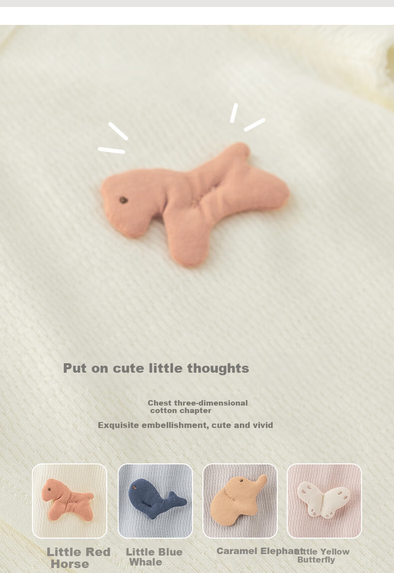 Guaiqixiong Newborn 0-3 Months Clothes, Spring And Autumn Baby Outfit, Long Sleeve Tie-Up Bodysuit, Full Moon And Hundred Days Celebration Baby Clothes 8
