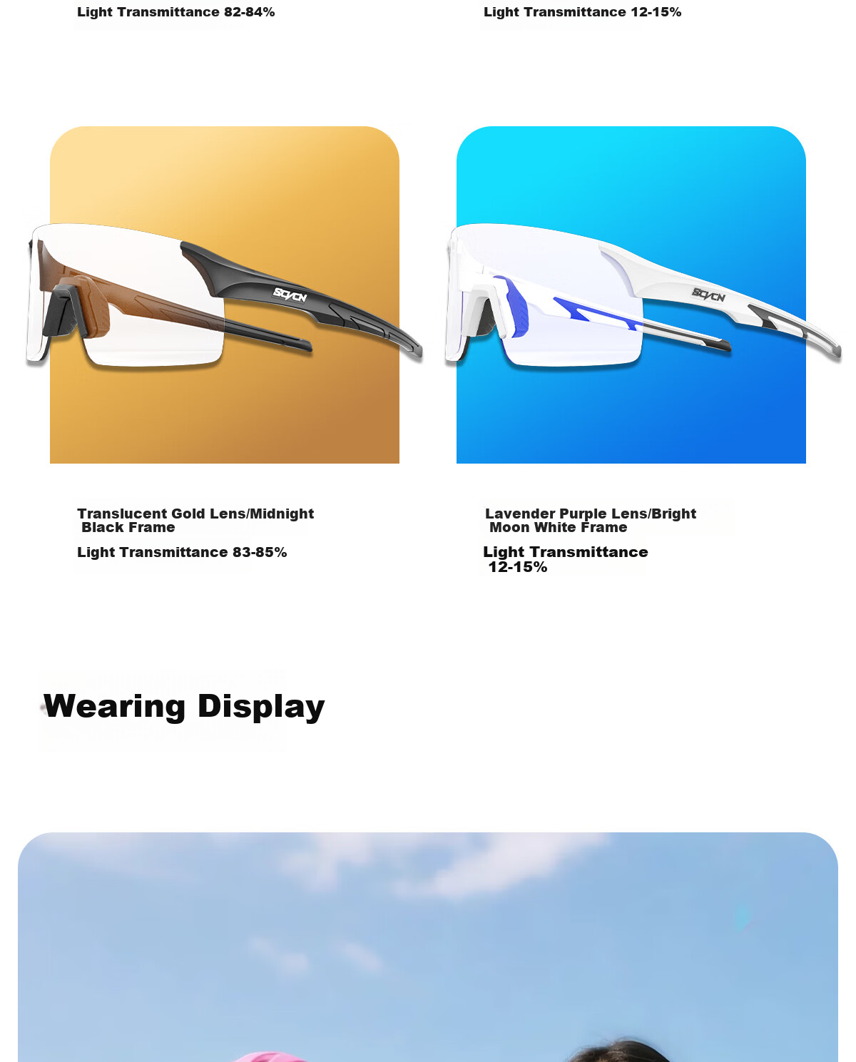 SCVCN Cycling Glasses with Anti-Fog And Photochromic Lenses, Outdoor Sports UV Protection Hiking Windproof Goggles 18