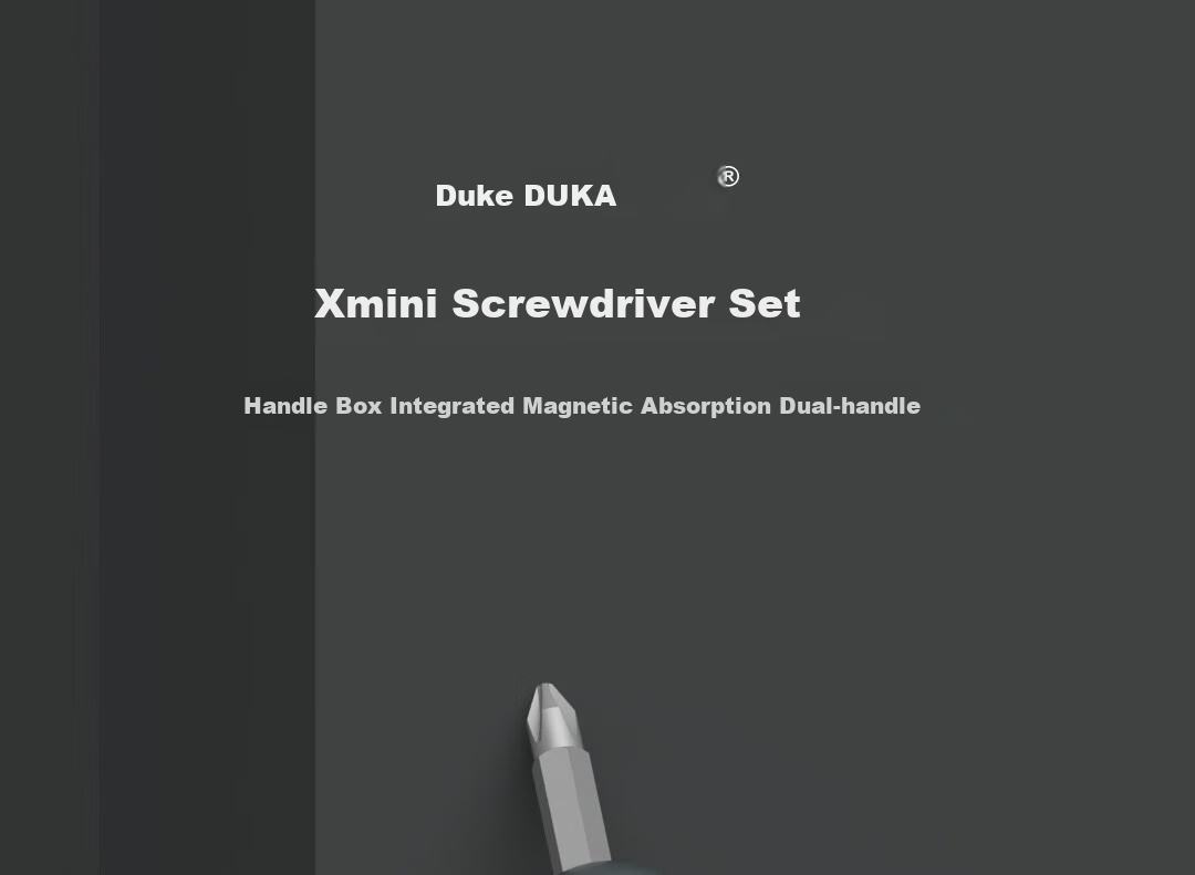 DUKA Multi-Function Screwdriver Set, Phillips Hex Flathead Bits, Portable Household Tools, New Xmini 1