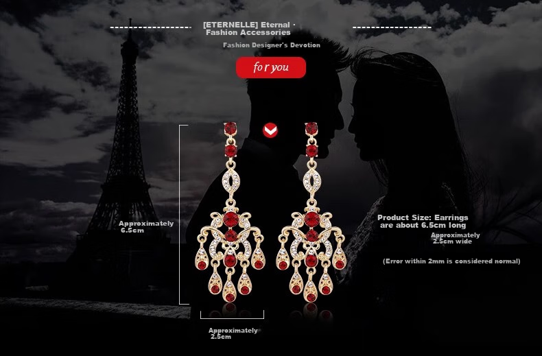 Eternelle European And American Original Design Earrings for Women, Elegant Internet Celebrity Versatile High-End Retro Style Ear Jewelry 3