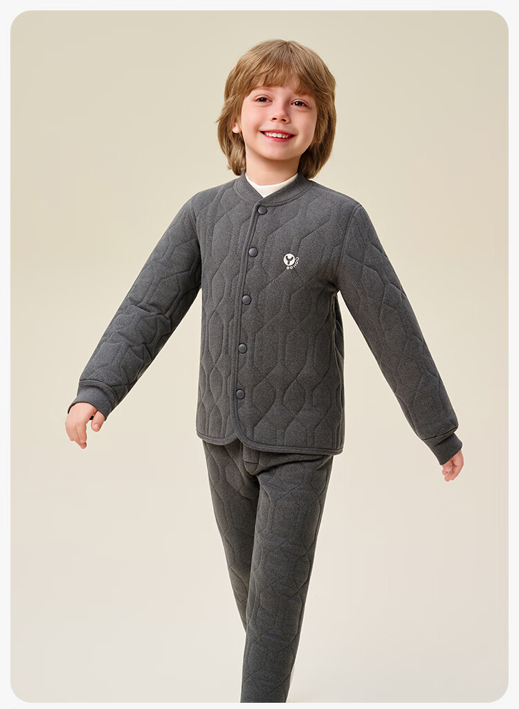 YEEHOO Three-Layer School Uniform Essential Kids Thermal Underwear Anti-Static Boys and Girls Set 13