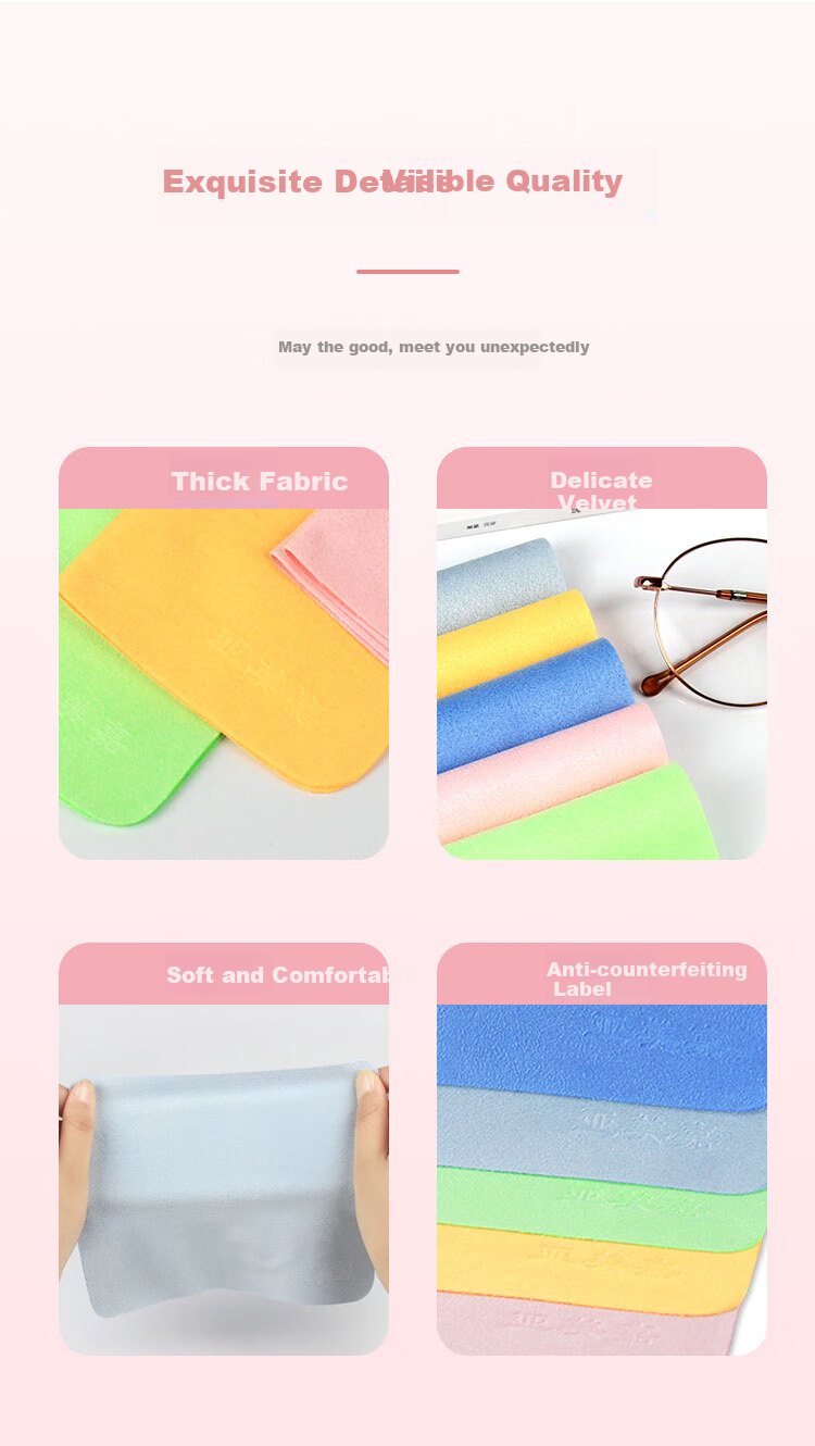 Yameijia Professional Lens Cleaning Cloth, No Damage to Lenses, for Phone Camera And Computer Screen, Soft Microfiber Cleaning Cloth, 5-Pack 10