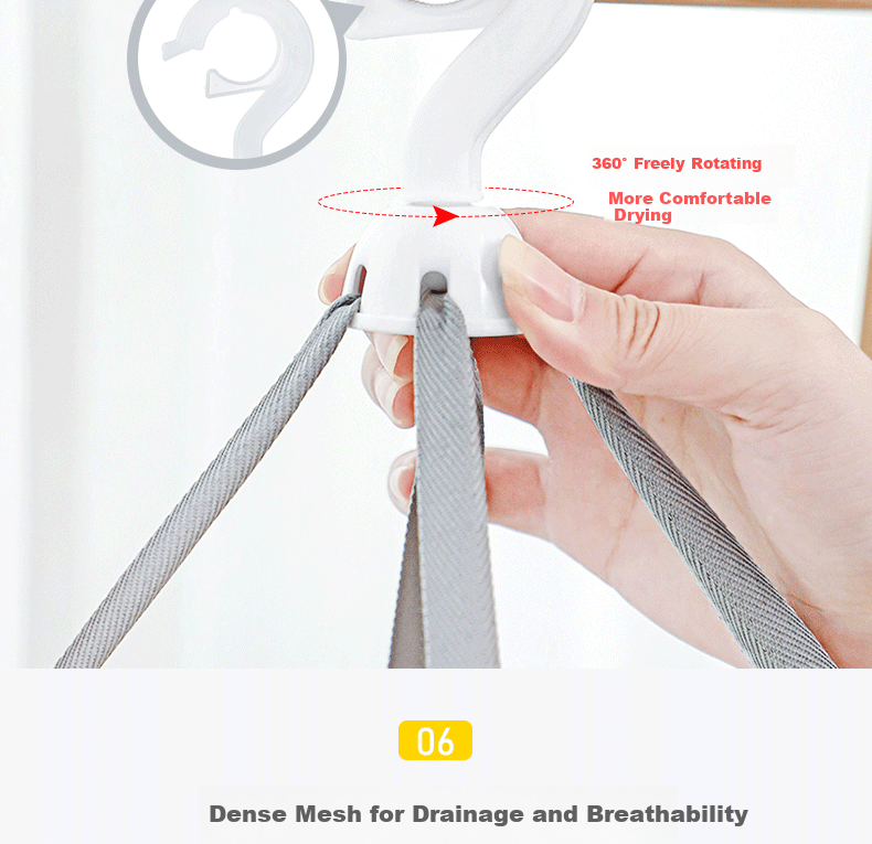 Cigeman Clothes Drying Rack, Sock Hanger, Foldable, Windproof And Non-Slip, Sweater Drying Mesh 12