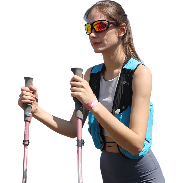 Pioneer Tianlangxing 2 Series Trekking Pole, Carbon Fiber And Aluminum Alloy, Folding Telescopic Walking Stick, Off-Road, Matcha Color