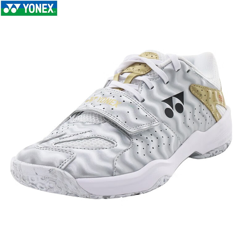 YONEX Badminton Shoes Spring Summer Professional Competition Training Cushioning Breathable Sports Shoes SHB520WCR White Blue Size 43 15