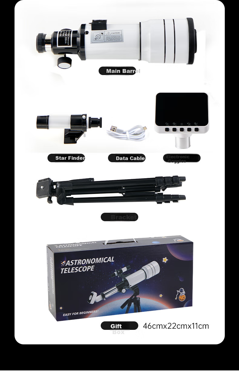 Starboosa Astronomical Telescope with Smart Star-Finding Connection Display, Children's Day Gift for Primary And Secondary School Students 8