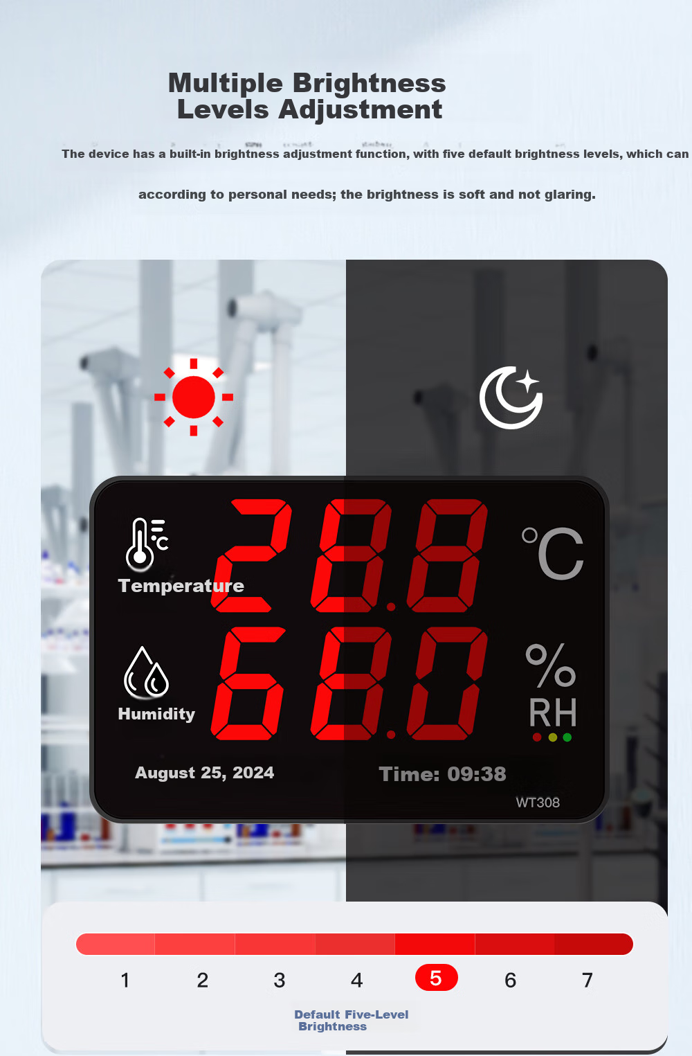 Xingzhilian Temperature And Humidity Logger Industrial-Grade Transmitter for Warehouses, Factories, And Server Rooms RS485 Communication Exportable Data 14