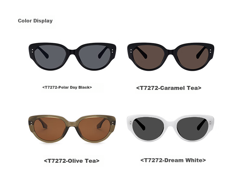 Pulais Cat Eye Sunglasses for Men And Women, UV Protection, Polarized, High Definition, Sun Protection, Driving, High-End Fashion Trendy 23