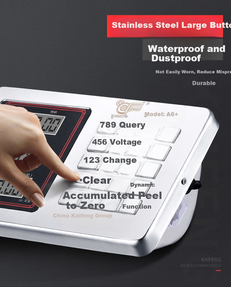 Kaifeng Electronic Scale, Commercial Small Platform Scale, 100kg/150kg Capacity, Precise Weighing, Industrial Use, 300kg/200lb Scale 5