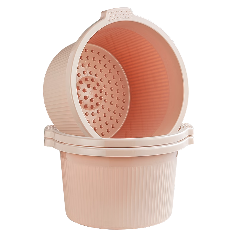 Mayflower Deepened 24cm Foot Soaking Bucket, Single Pack, Household Foot Bath Tub, Plastic Foot Soaking Basin Water Bucket