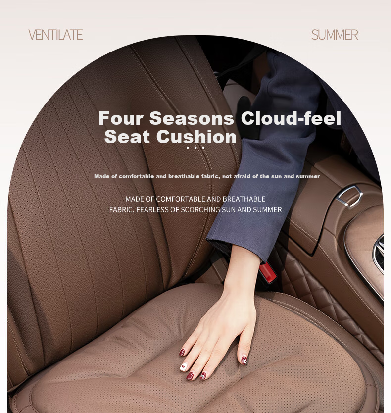 Fanyejia Luxury Car Seat Cushion, All-Season Universal Single-Piece Seat Cover, Specially Designed for Mercedes-Benz And BMW, Breathable Car Seat Pad 1