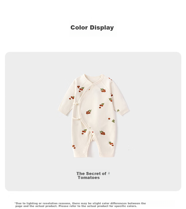 Babylove Newborn Romper Spring and Autumn Full Moon Baby Pure Cotton Infant Monk Suit 5