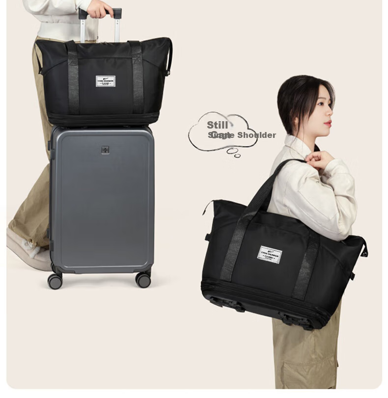 Huili Travel Bag, Large Capacity Luggage Bag for Men And Women, Lightweight Detachable Design with Universal Wheels, Expandable with Wheels, Portable And Carry-On Approved 11