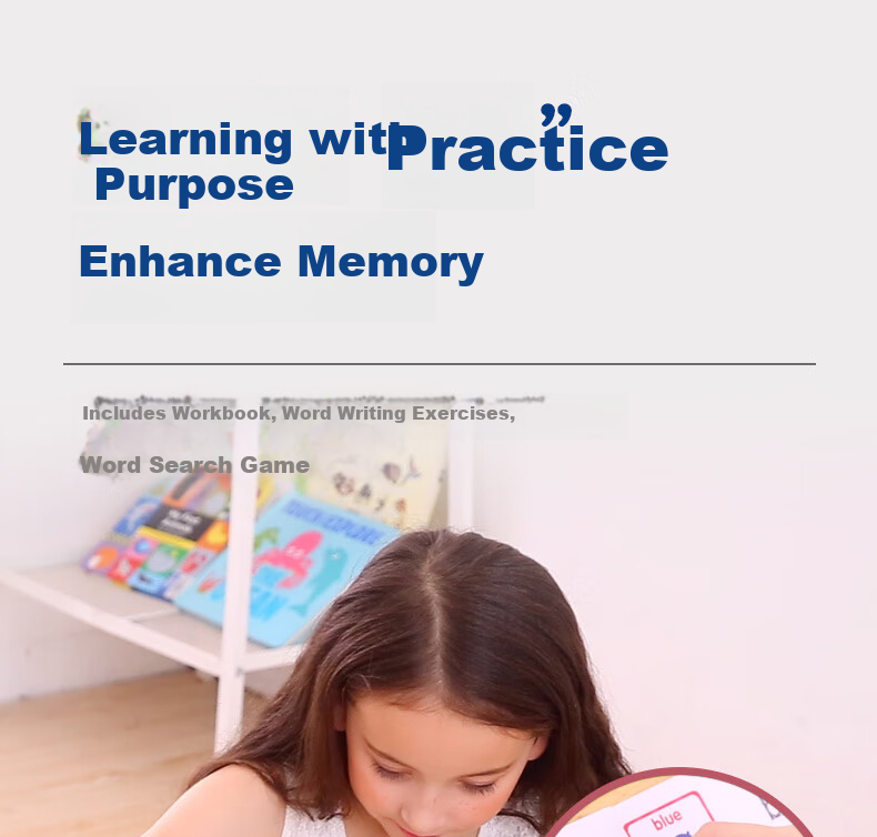 Shalin SAALIN English Enlightenment, 220 High-Frequency Words Flashcards, Children's Toy Sight Words for First Grade 9