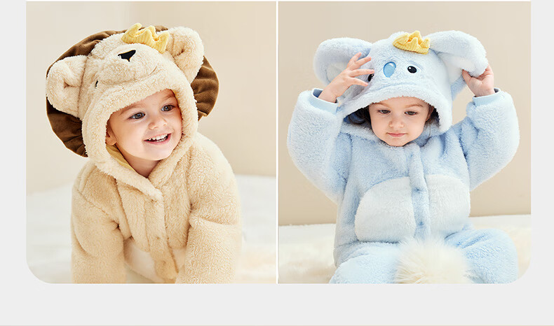 Babycare Children's Soft Plush Autumn Winter Warm Homewear Baby Top Doka Pink 80 8