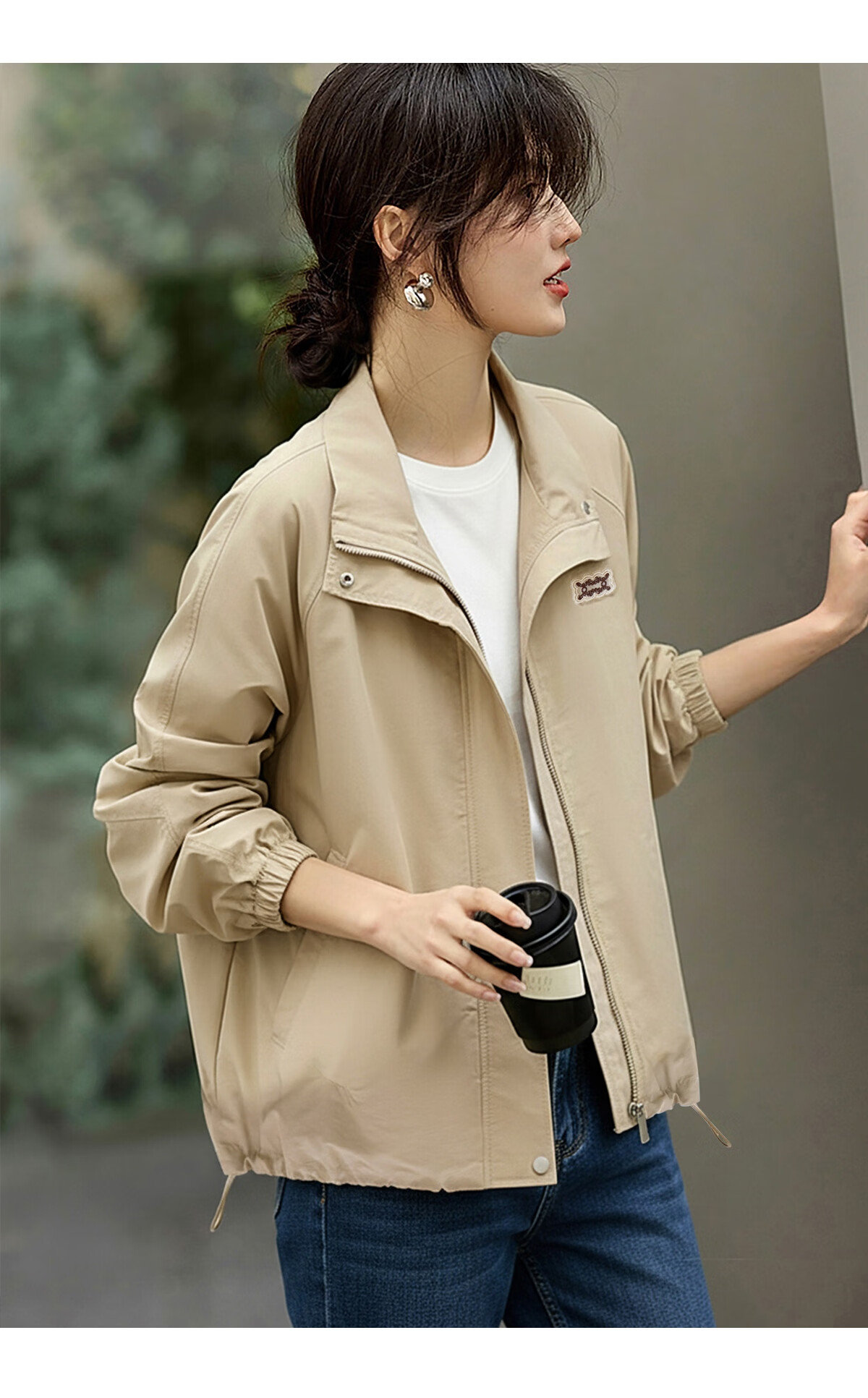 She Enjoy Casual Jacket Women Lazy Style Cardigan Loose Versatile Short Coat Top T53D016 3