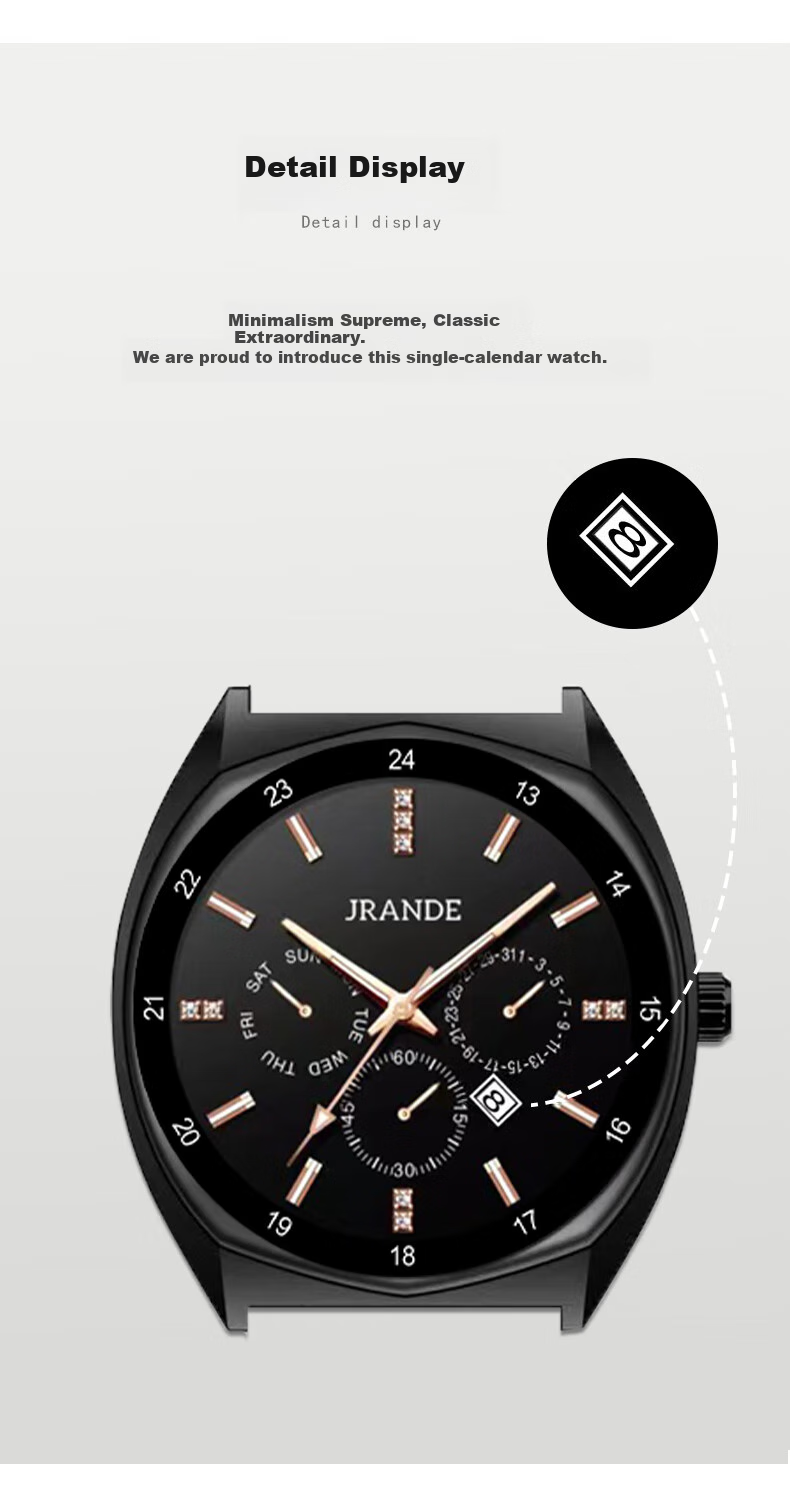 Gelangdi Student Watch Unisex Exam Silent Luminous Mechanical Quartz Wristwatch Civil Servant Valentine's Day Gift 4
