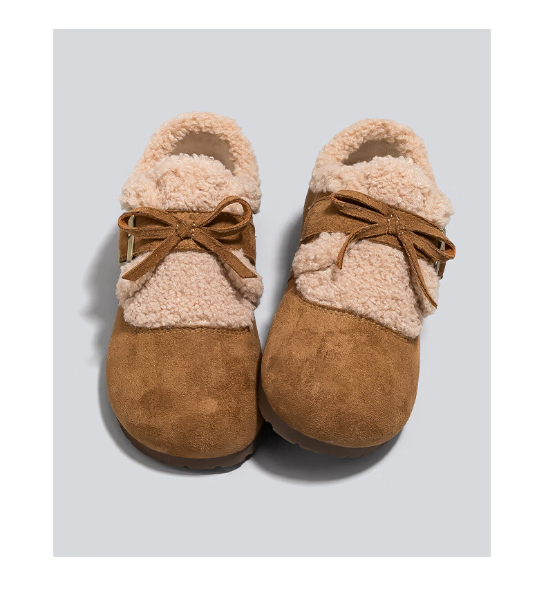 Warrior Women's Winter 2025 Fleece-Lined Warm Birkenstock Style Thick Plush Shoes Camel Size 39 15